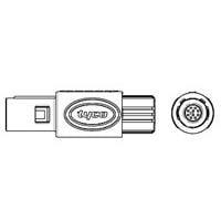 Raychem - TE Connectivity 4-1877848-1 Connectors Asy Plg 10P 80 D Key Col 4.0-5.2 Blk Yel
