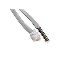 Cáp Ethernet / Cáp Mạng Dẹt FLAT CBL(6X6) RJ12 ĐẦU MẠ THIẾC 7' Amphenol Cables on Demand MP-5FRJ12UNNS-007