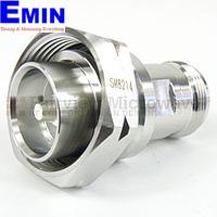 Fairview Microwave SM8214 Low PIM 7/16 DIN Male to 4.1/9.5 Mini DIN Female  Adapter (6 Ghz)