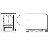 Đèn Báo Mạch LED 3MM HÌNH LĂNG TRỤ VUÔNG - Cuộn 7" Dialight 591-2101-107NF