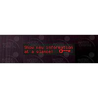 Matrix Orbital BLC2021-BL-USB-R PC Bay Inserts, LCD Characters 20x2 Red Txt, USB Black Background