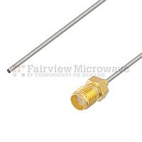 Fairview FMCA1183 Test Probe Pigtail SMA Female to Straight Cut Lead Cable .047 Coax and RoHS Compliant