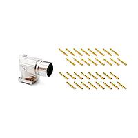 Amphenol SINE Systems MA5RAP1602S-KIT Circular Metric Connectors 16 Pos female skts Large flange
