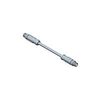 Amphenol LTW M8AS04ML-ASML-SD002 Sensor Cables / Actuator Cables Guided M8 Circular Metric Connector, Metal, 3A, 04 pins, Male Connector, Male Contact, Straight-to-Straight, Screw Thread, Overmolded Double Ended, Length 2000mm, IP67 Mated