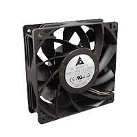 Delta Electronics, Inc. QFR1224GHE-SP01 Tubeaxial Fan, 120x38mm, 24VDC, 210.38CFM, Ball, 4Leads, Lock Rotor Sensor, Tach/PWM