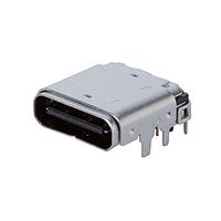 USB Type C Type C, 2.0, Ngang, Mạ vàng 3u, Gắn bề mặt, 16 chân, T&R Same Sky (formerly CUI Devices) UJ20-C-H-G-SMT-1-P16-TR