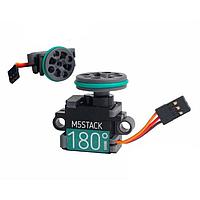 M5Stack A076-B Motor/Motion Controller & Driver Servo Kit 180/360 is a 9g servo with LEGO compatible fixed bracket.