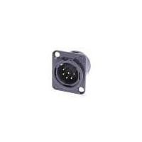 NEUTRIK NC6MD-L-B-1 レセプタクル 6P M RECEPT DL1 SER SODR CUPS 黒/金