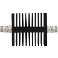 Fairview SA18NFNF50W-40 40 dB Fixed Attenuator N Female To N Female Directional Up To 18 GHz Rated To 50 Watts With Black Aluminum Heatsink Body