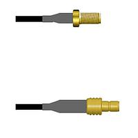Amphenol Custom Cable Q-2V03L0003024i RF Cable Assemblies SMA-SJ/SMB-SJ G174 24I