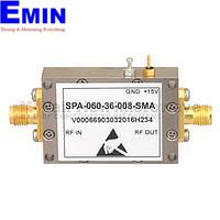 Fairview SPA-060-36-008-SMA Medium Power Amplifier at 800 mW P1dB Operating From 60 MHz to 6 GHz with 36 dB Gain, 39 dBm IP3 and SMA