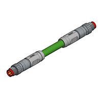 Amphenol CONEC 42-13883 Sensor Cables / Actuator Cables 1M CONNECTING CABLE M8X1,360 DEG SHIELD,4P MALE CONNECTOR AXIAL X2 (SAL-8P-RS4.78-RS4.78-1/G6)
