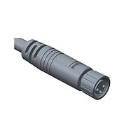 Amphenol LTW 8-04AFFM-SL7A10 Sensor Cables / Actuator Cables M8 Circular Metric Connector, A Code, Metal, 3A, 04 pins, Female Connector, Female Contact, Straight, Screw Thread, Overmolded, Length 10000mm, IP67 Mated