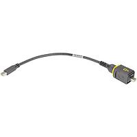 HARTING 09451451014 AVケーブル HARTING PushPull V4 v2.0 ミニDisplayPortケーブルアセンブリ、PushPullからIP20 DisplayPort、3.0m