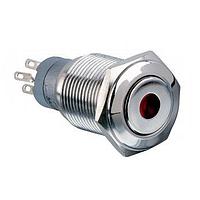 Công tắc chống phá hoại Vandal BL LED 220VDC Hành trình nhấn Phẳng pro Bulgin MP0045/1D1BL220S