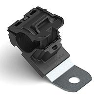 HellermannTyton 151-01452 Ratchet Clamp Ratchet P-Clamp, 0.52 - 0.77" Bundle Dia, 30 Short, 0.41" Hole Dia, PA66HIRHSUV/ST/ZN, Black, 280/ctn