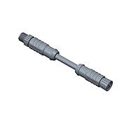 Amphenol LTW M8S04ML-SFL-SD002 Sensor Cables / Actuator Cables M8 Circular Metric Connector, A Code, Metal, 3A, 04 pins, Male Connector, Male Contact, Straight-to-Straight, Screw Thread, Overmolded Double Ended, Length 2000mm, IP67 Mated