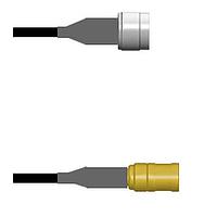 Amphenol Custom Cable Q-2I03W0003010i RF Cable Assemblies N-SP/SMB-SP G174 10I