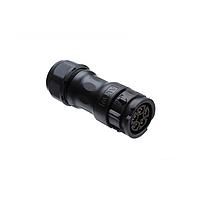 Amphenol LTW DC-05BMFA-QL8MNP Standard Circular Connector X-Lok, Large Size, Plastic, 20A, 05 pins, Male Connector, Female Contact, Straight, Push Lock, Crimp, Field Installable without Pin, F10.0 - F12.0mm, IP68