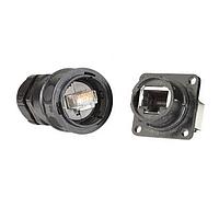 Cáp Ethernet / Cáp Mạng Dây Đầu RJ45 0.3M Đế Vuông Amphenol Socapex RJF5442203100BTX