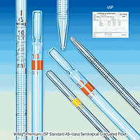 Pipet, Serological, USP, 5 / 0.05㎖, ±0.02㎖, Đỏ WITEG WI.3510505USP