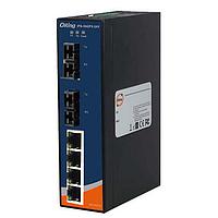 Bộ chuyển mạch Ethernet không quản lý 6 cổng; bộ chuyển mạch PoE không quản lý 6 cổng; 4FE/PSE + 2FX (SM 30km, SC), loại mỏng, 24VDC ORing IPS-1042FX-SS-SC-24V