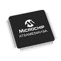 MCU+FPUs 120MHZ 512KB FLASH 1 00 TQFP PKG 85C Microchip Technology ATSAME54N19A-AU