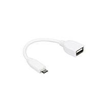 Cáp USB USB A Đực sang Micro USB Cái 8CM Màu Trắng (789-21051007) Raspberry Pi SC0727