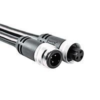 Dây Nguồn AC Đầu Đôi Cáp Chính 3 Chân Khóa Đơn 1M Amphenol SINE Systems P28984-M1