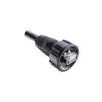 Cáp Cat 5e RJ, Kích thước trung bình, Nhựa, 1.5A, Cat 5e, Thẳng, Ren vặn, Bọc đúc, Chiều dài 20000mm, IP67 khi kết nối Amphenol LTW RCP-5SBMMM-SLM7B20