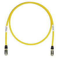 Panduit STP6X4.5MYL Cat 6a Copper Patch Cord, Cat 6A, Yellow S/FTP