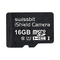 Thẻ MicroSD Thẻ microSD công nghiệp, PS-45u iShield Camera, 16 GB, Bộ nhớ Flash MLC, nhiệt độ hoạt động từ -40°C đến +85°C Swissbit SFSD016GN3PM1TO-I-LF-010-SW3