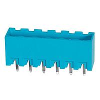 Same Sky (formerly CUI Devices) TBP01R2-508-06BE Headers Terminal block, pluggable, 5.08, receptical, 6 pole, blue