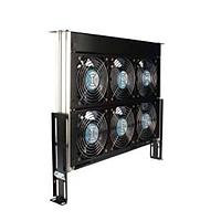 Bộ Khay Quạt Khay Quạt AC, 1U, 6 Đơn Vị, 230VAC, 624CFM, 19x14x1.75 Inch Orion Fans OAT602S