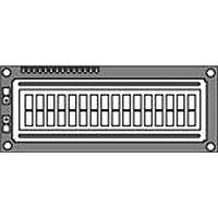 Mô-đun Màn hình Ký tự LCD COG Vàng Đèn nền LED Vàng Truyền sáng Hantronix HDM16216L-5-E30S