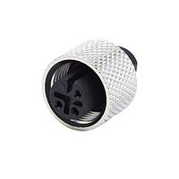 NorComp 858-003-203RSU4 円形メトリックコネクタ IP67 メス M12 ケーブルマウント 3極 ストレート はんだカップ