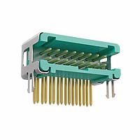 Đầu cắm đực có vỏ bảo vệ, ngang, 3.3mm, 16 chân, giữ PCB không khóa Harwin G125-MH11605L5P
