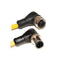 Mueller C4BD05M005 Sensor Cables / Actuator Cables M12 Cord, 4-Pos Male Right Angle-Female Right Angle, 22 AWG, 5M