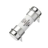 Cầu chì EV Fuse EDC10, 50 Amp, 420 Vac / 500 Vdc, 10 kA I.R., kích thước 10 x 32 mm, chân cắm PCB Eaton EDC10-50-PCB