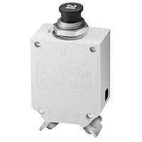 Cầu dao nhiệt đơn cực hiệu suất cao dạng nhỏ gọn với cơ chế tác động nhanh không gây kẹt, không thể vô hiệu hóa, có cơ chế bật/tắt bằng tay kiểu đẩy/kéo (Loại M TO CBE theo tiêu chuẩn EN 60934). Dải chỉ thị trên nút nhấn hiển thị rõ trạng thái đã ngắt hoặc tắt. E-T-A Circuit Breakers 482-G700-R1M1-Z0S0-40A
