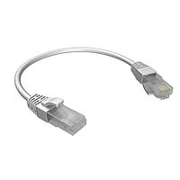 Amphenol Commercial Products RJE1Y33915C42401 RJ-RJ Ethernet Cable Assembly RJ-RJ Ethernet Cable assembly, CAT6A, Round Super Thin 28AWG, Grey, Overmoulded, Un-Shielded, Length = 3 Feet