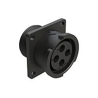 Đầu nối 4 chân vuông mặt bích Amphenol SINE Systems FLS014N4S03