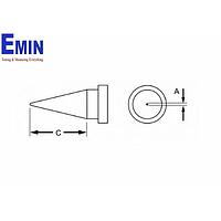Típ hàn kiểu nhọn 0.2mm Weller LT1L