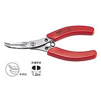 TOP Kogyo NN-100BN Notched-edge Bent Needle Nose Pliers (127mm)