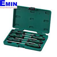 Bộ tuốc nơ vít dẹp & bake loại T 6 chi tiết SATA 09309