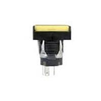 NKK Switches YB26WSKG03-GB ປຸ່ມກົດສະຫນອງ DPDT ON-ON ສີຟ້າ ສີທອງ ມີກັບກັບປະຕູປ່ອງ