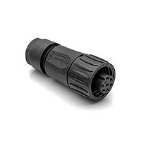 Amphenol Tuchel C016 30D006 200 12 Connectors 6+PE FEM STRT BLK SODR GLD CONTACT