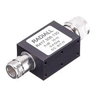 Radiall R417306130 Connectorized Attenuators ATTENUATOR: N 6DB 4GHZ 30W 50ohms panel conduction cooling type