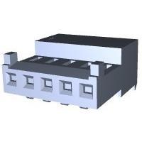 Vỏ Đế Cắm 5 Chân 28AWG Mạ Thiếc Đóng Kín Có Tab Kèm Dải Xanh Lá AMP Connectors - TE Connectivity 643816-5