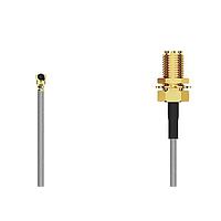 Bộ cáp RF I-Pex MHF I RA Plug2RPSMA STRJck R Mt 6 GHz, 100mm, 1.13mm xám GCT (Global Connector Technology) CAB468RF-0100-A-1